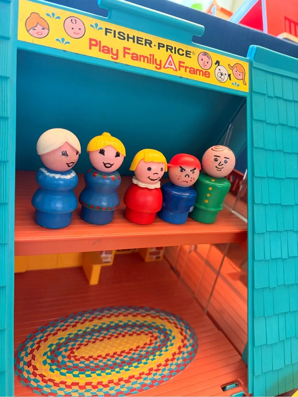 Fisher-Price Teal Play Family A-Frame with Accessories